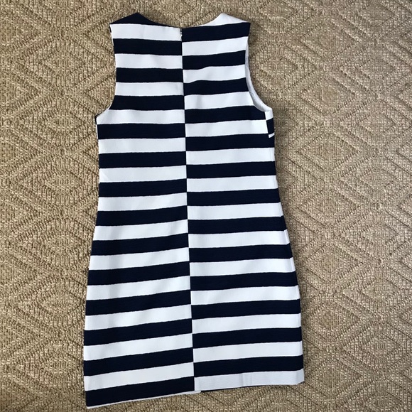 Amazing Navy and White alternating stripe dress! - Picture 3 of 3